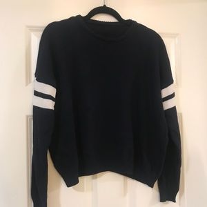 Brandy Melville Navy Striped Sweater